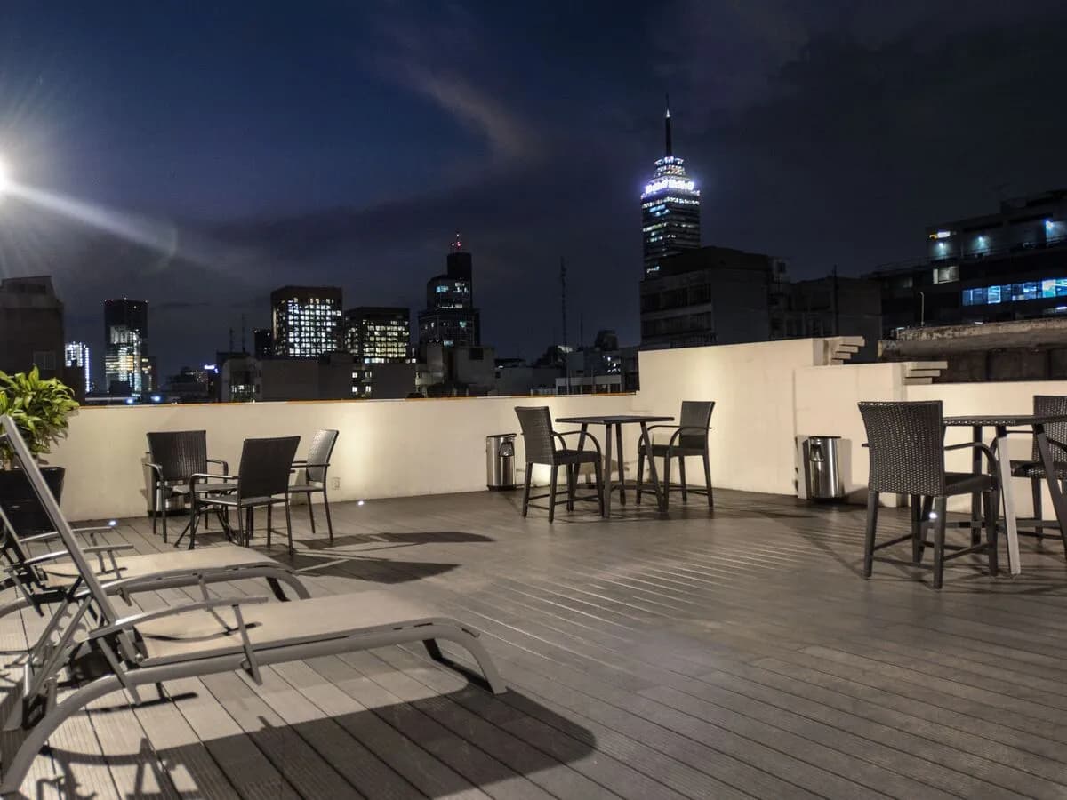 Hotel Punto MX terrace with spectacular views