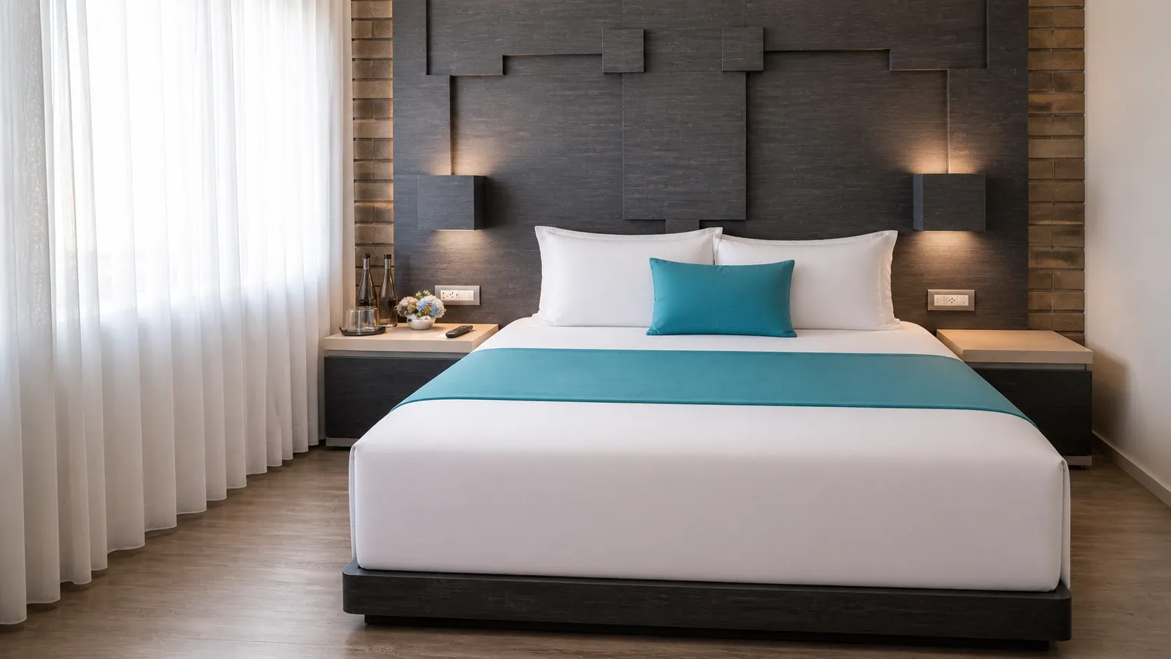 Jacuzzi Suite with king-size bed at Hotel Punto MX.