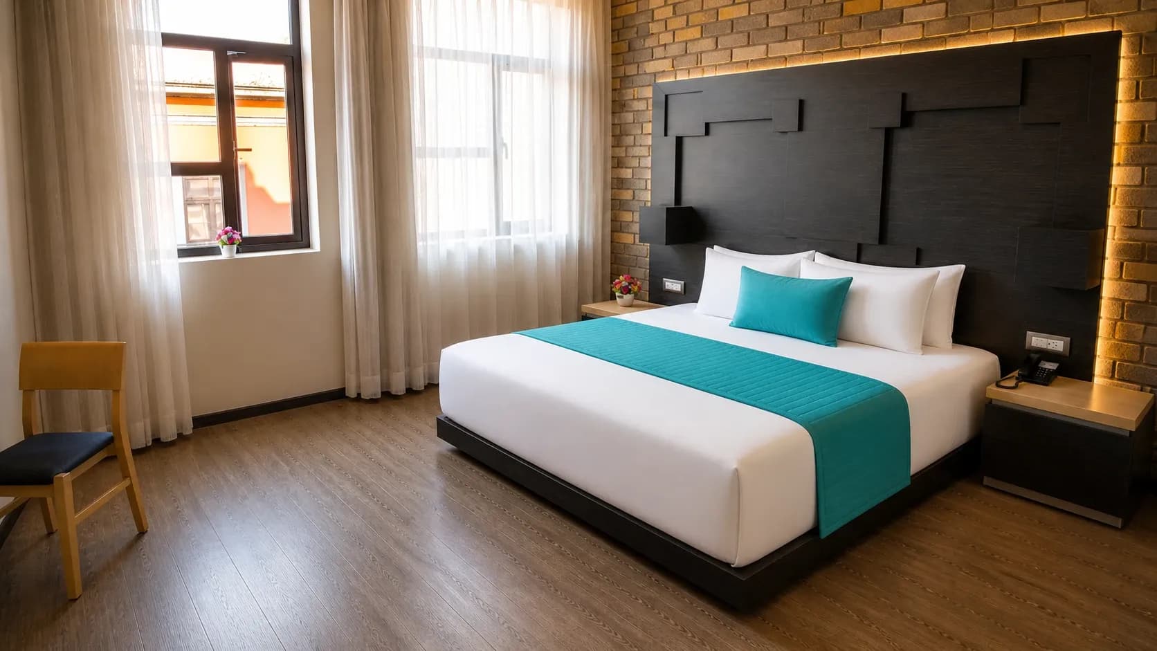 Jacuzzi Suite with king-size bed at Hotel Punto MX.