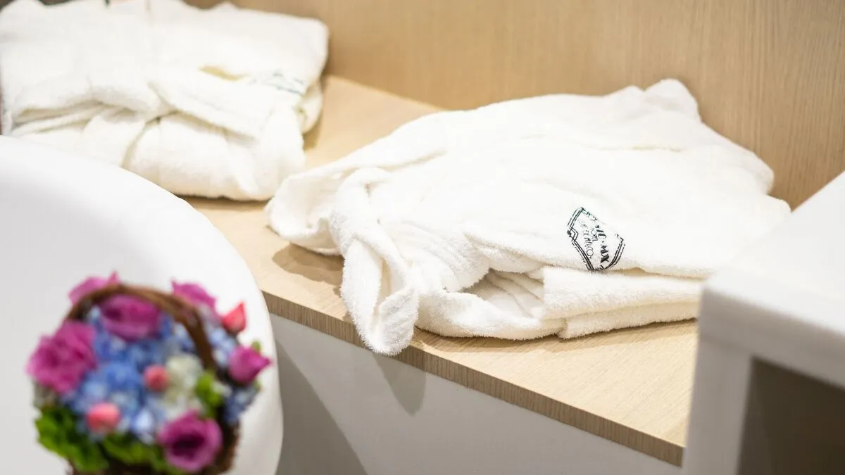 Robe in the suites at Hotel Punto MX